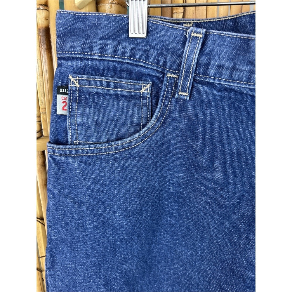 CARHARTT Men's 40X32 Jeans Relaxed Fit‎ Straight Leg Blue FRB100 FRC Utility - Picture 3 of 10
